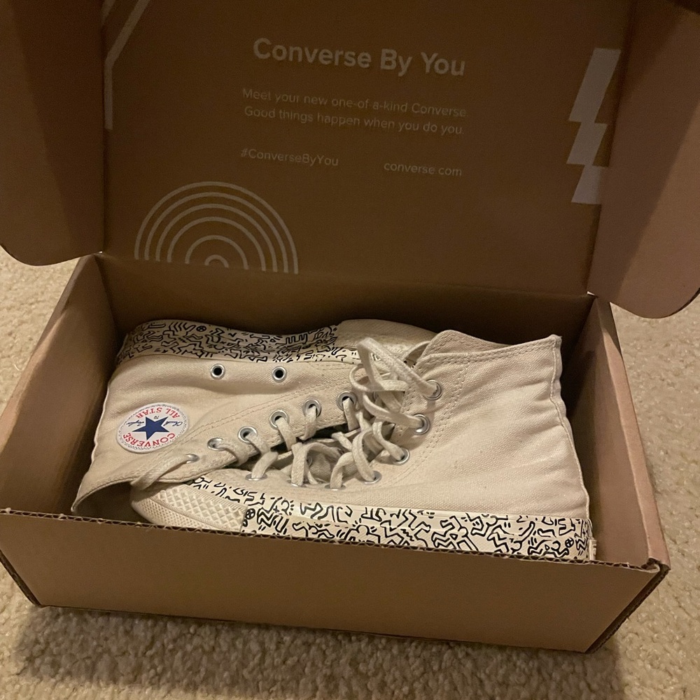 Custom Keith Haring converse very rare